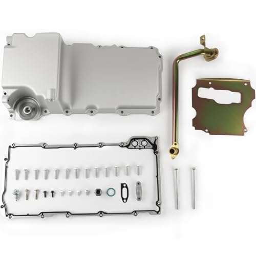 LS Swap Oil Pan Kit 302-1 Fit For 1955-1987 GM LS1 LS6 LS2 LS3 LSX 4.8L 5.3L 6.0L 6.2L LS Gen III IV V8 Engines Aluminum Retrofit Low Profile Oil Pan
