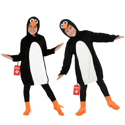 Fun Shack Costume Pingouin Enfant, Déguisement Carnaval et Halloween, Tenue Animale Enfant, M