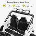 FUNTOK 24V 2 Seater Ride On Toys for Big Kids, XL 4WD Kid's Electric Vehicles w/Remote Control, 4x200W Motors, Max 5 MPH, 20'' Seat, Truck Bed Storage, Bluetooth, Drivable Cars for Kids Ages 3-8