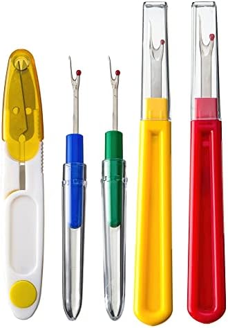 Ortarco Seam Ripper and Thread Remover Kit for Sewing 2 Big 2 Small Stitch Ripper Tool and 1 Thread Snips