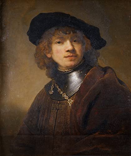 Peinture sur toile Rembrandt Portrait d'un jeune homme poster 60x90cm