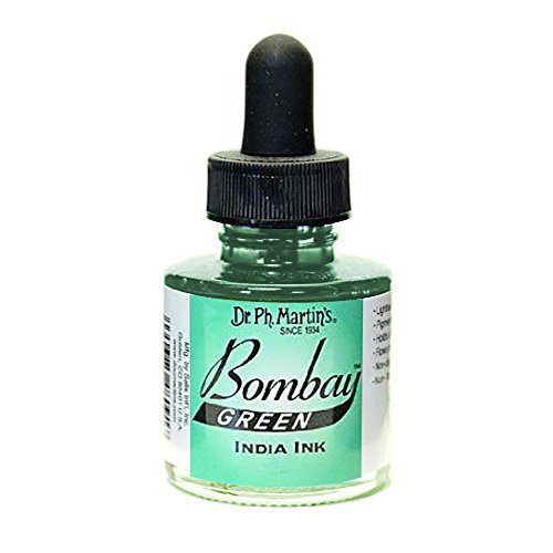 Dr. Ph. Martin's Bombay India Ink, 1.0 oz, Green (4BY)