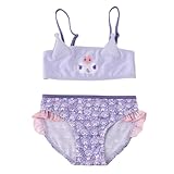 Bikini Hello Kitty Kuromi para Niñas - Bañador Infantil Ajustable y Ligero, Ideal para Verano, Playa y Piscina, Bañador 2 Piezas