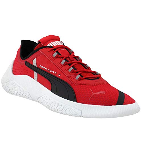 Puma Women's Ferrari REPLICAT-X Sneaker, Rosso Corsa Black White, 7.5