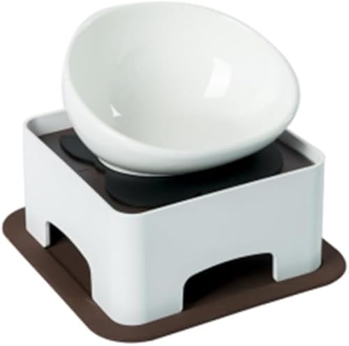 AZIEBAY ペット用 給食器 皿 給食台セット 小型犬 中型犬用 フレンチブルドッグ フードボウル テーブルセット お洒落 食事がラク 滑り止め