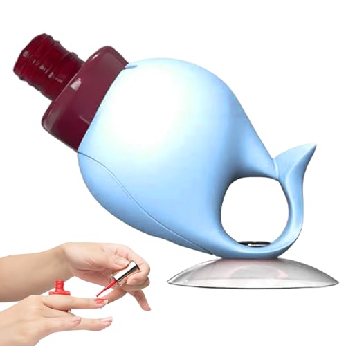 Sghtil Soporte para esmalte de uñas, soporte de silicona para pintura de uñas, organizador compacto de silicona para salón de pintura con purpurina, niñas, adolescentes, Navidad