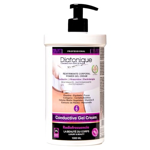 Gel Crema Corporal Reafirmante Diatonique, 1000 ml, Radiofrecuencia, Cavitación, Ultrasonidos