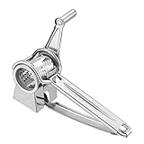 SECFOU Edelstahl Kurbelreibe Käsereibe Handkurbel Parmesanreibe Kleine Rostfreie Küchenreibe für Käse und Gemüse Sicherer Geruchsfreier Gebrauch für Dessert Kuchenläden