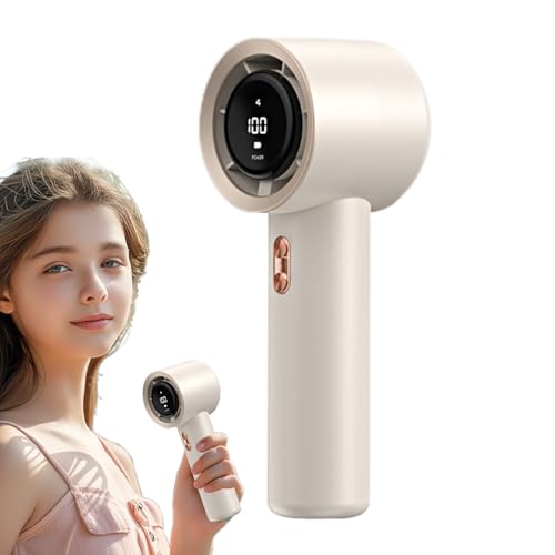 Duroecsain Ventilador Portátil de Alta Velocidad | Ventilador Personal Portátil Refrigerador de Aire - Solución Anti-Calor 3 Velocidades Ajustables para Hogar, Escuela, Viajes y Espacios Confinados