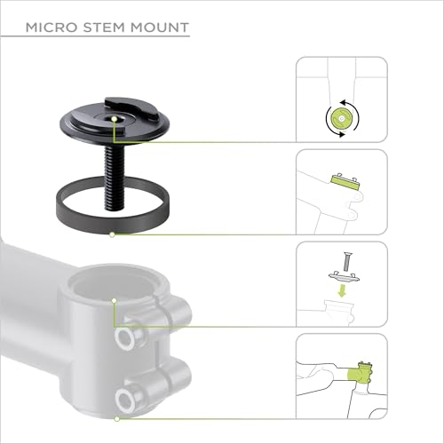 Support vélo Micro Stem Bundle SP CONNECT pour sécuriser votre iPhone 17 Pro sur la potence