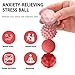 Kizcmvre Silicone Magnetic Fidget Balls - 8Pcs Sensory Magnetic Silicone Balls Desk Toy for Stress Relief and ADHD Anxiety,Silent Magnet with Textured Surface for Teens and Adults. (Pink)
