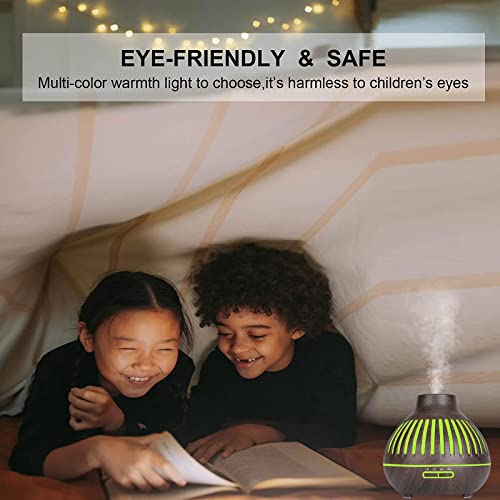 550Ml Aromatherapy Diffuser-Qzziz Essential Oil Diffusers With 10 Options Essential Oils Set,Aroma Cool Mist Humidifier For Worry-Free Sleep,Odor,Office,Home,Desktop,Portable (Chocolate Line) #TOP6