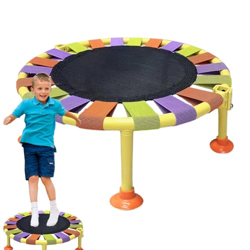 Trampolín Plegable De Fitness - Rebounder De Entrenamiento | Equipo De Ejercicio Interior para Adultos | Mini Marco De Alta Resistencia con 150 Gattose Capacidad De Carga Y Diseño Plegable Com