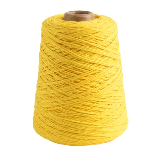 Image of Knit Picks Dishie Yellow Worsted Weight 100% Cotton Yarn for Dishcloths | 400g cone of soft solid colored knitting yarn in Bumblebee color for crocheting, machine washable.