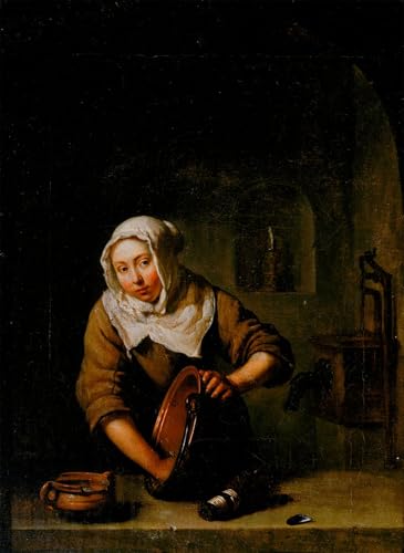 Imagen lienzo il cuoco de Caspar Netscher pintura famosa que llena de alma tus paredes