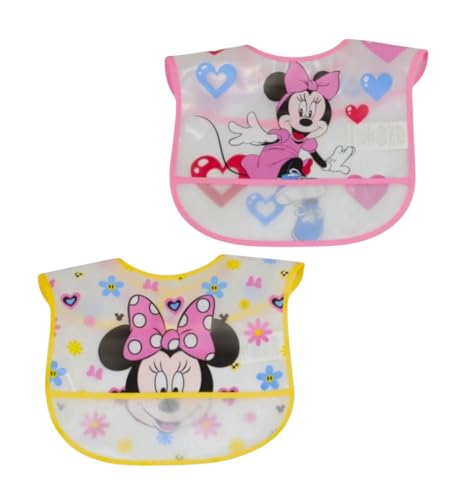 Ellepi Bavoir Disney nouveau-né sac Mickey Mouse Minnie imperméable PVC, Minnie, taille unique