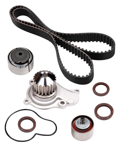 SCITOO Timing Belt Kit TCKWP265 TBK151BWP Timing Belt Water Pump Kit 2003-2010 for Chrysler PT Cruiser 2003-2008 for Chrysler Sebring 2003 for Chrysler Voyager 2003-2007 for Dodge Caravan