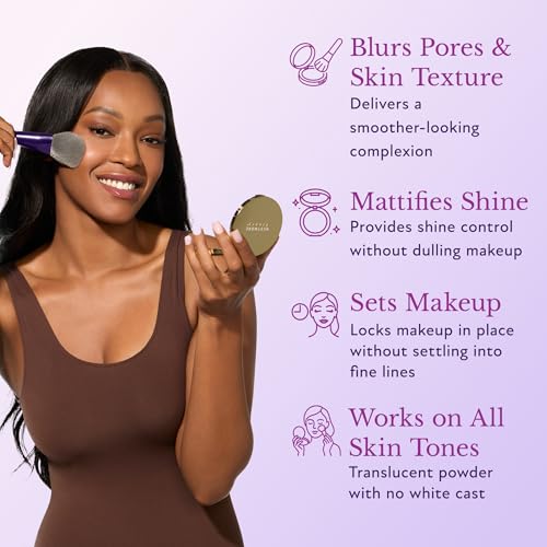 Westmore Beauty 3-in-1 Photo Finishing Powder – Translucent Pressed Powder Blurs Pores, Controls Shine & Sets Makeup for a Flawless, Matte Finish – Lightweight Formula in Universal Shade – 0.26 oz
