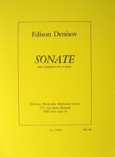 Sonate for Alto Saxophone and Piano      Sheet music – January 1, 1973