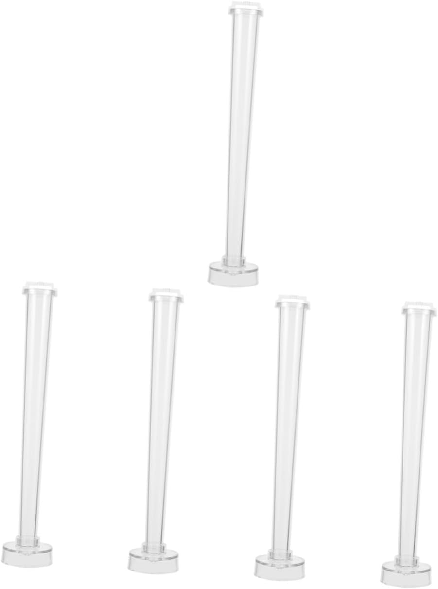 TEHAUX 5pcs Tapered Rod Candle Mold for Candle Making Easy to and Demold for Handicraft Projects and Creative Designs