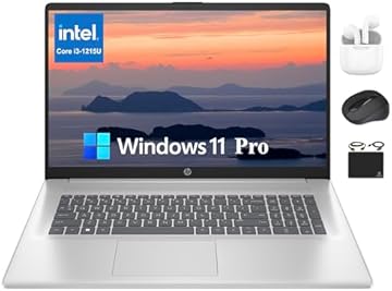 2024 17 Pavilion Laptop, 17.3'' FHD IPS Anti-Glare Display, 6-Core Intel i3-1215U, 32GB RAM, 1TB SSD, Wi-Fi, Privacy Camera, Fast Charge, Long Battery, Windows 11 Pro +HubxcelAccessory