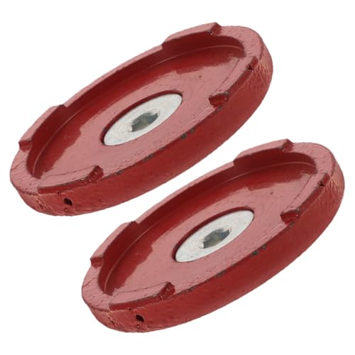 LOEFLIFA Calzos para Rueda de Gato Hidráulico 2 Piezas Bandeja para Rueda Delantera, Accesorios para Gato de Remolque y Autocaravana, Compatibles para Mantenimiento Vehicular, Uso
