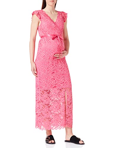 MAMALICIOUS Mlmivane Tess S/S Jrs Maxi Dress 2F. Vestido de Maternidad, Sangria Sunset, M para Mujer
