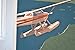 Alan Claude Sebago Lake Maine Seaplane Print (8x10 Travel Poster, Wall Decor Art)