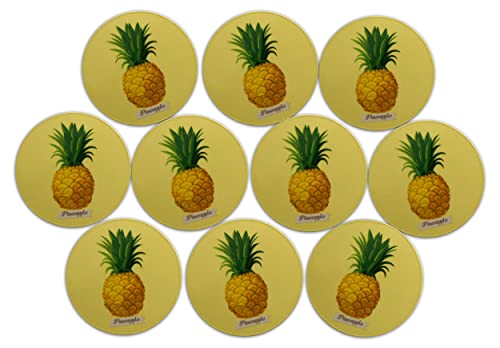 Imanes decorativos de piña, 2 pulgadas, juego 10 unidades miniatura 5