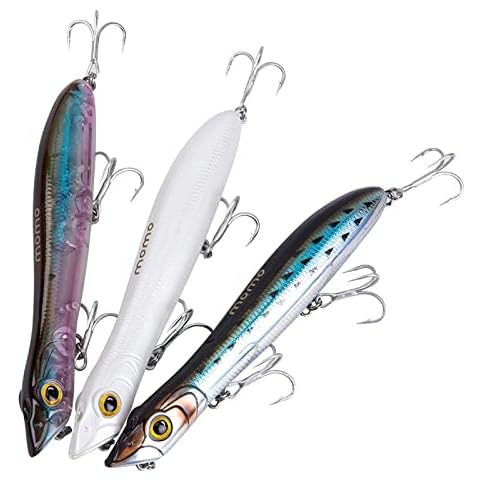 momolures ULTIMA BAIT Topwater momomouth 110F 110mm 13g Lure for Bass Seabass Sea Fishing Patchinko Style (3 Colour Assort) Cover