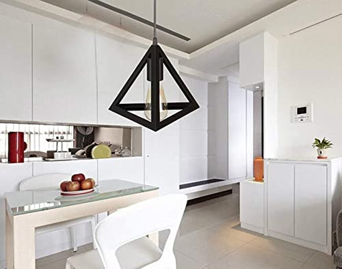 Candelera del alero de la cocina en formato triangular colgante para iluminar barras y mesas 2