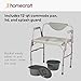 Homecraft Deluxe Bariatric Drop Arm Commode, 1000 Pound Weight Capacity, Adjustable Height Bedside or Over-the-Toilet Commode, Designed for Patients Who Struggle with Obesity, Easy-to-Assemble
