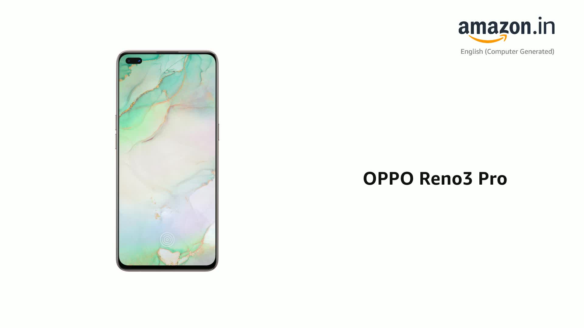 OPPO Reno3 Pro (Sky White, 8GB RAM, 128GB Storage) with No Cost