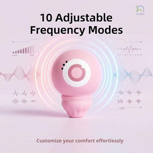 Image of KLEN Women Personal Use Massager with 10 Frequency Modes Waterproof Rechargeable Quiet Mini Handheld Body Massager Machine For Travel Friendl and Self Relaxation