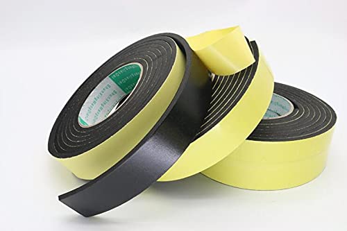 Bande adhésive en mousse de caoutchouc EVA noire à forte adhérence (5 mm, 8 mm, 10 mm d'épaisseur) - Bande d'étanchéité anti-collision(10mmx2Mx30mm)