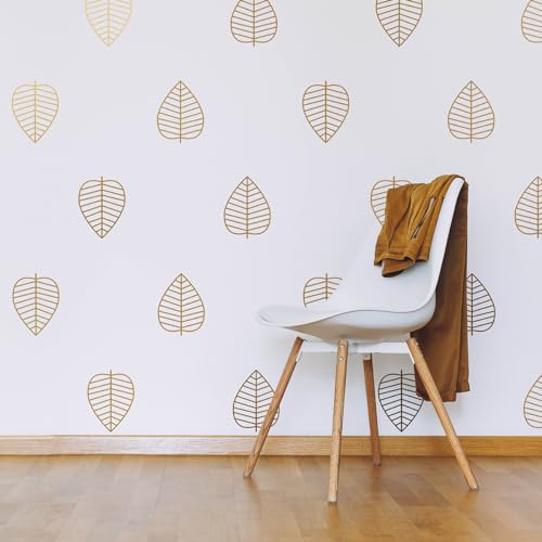 44 piezas de vinilos decorativos dorados para pared