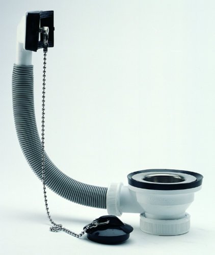 Valve pour évier de cuisine 70 mm Aadequa b-68 complète avec bouchon et tube flexible