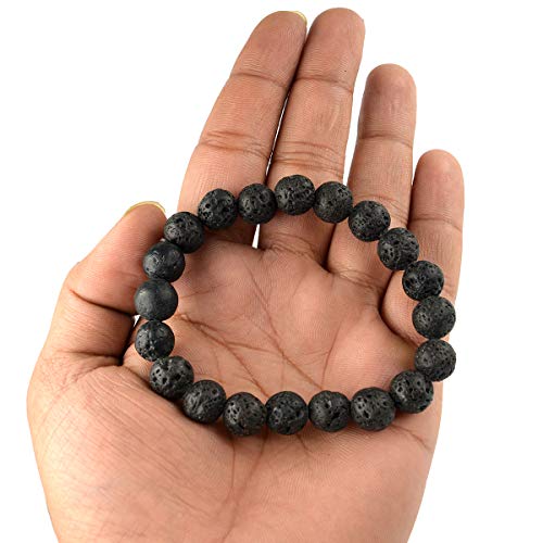 Image of Reiki Crystal Products Certified Natural Crystal Stone Round 10 mm Beads Bracelet for Men & Women | Reiki Charged Gemstone Jewellery Bracelet | Multiple Stone Variants Available