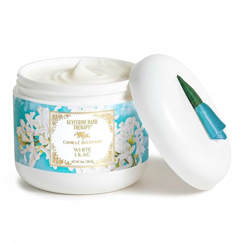 Camille Beckman Glycerine Hand Therapy Cream, White Lilac, 8 oz