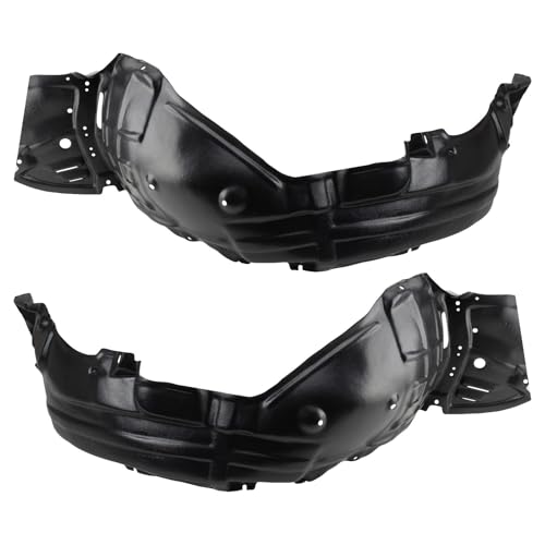 Image of TRQ Front Driver and Passenger Side Inner Fender Liner Set Compatible with 2006 Lexus GS300 2006-2007 GS430 2007 GS450h