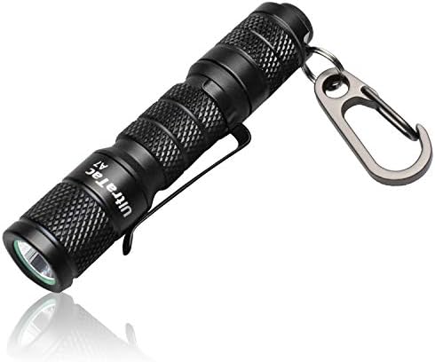 AIDIER A7 EDC Keychain LED Flashlight, Ultra Compact Bright 180lm with Bright LED AAA Battery IPX7 Waterproof Tail Switch Flashlights for Camping, Hiking, Outdoor Activity and Emergency Lighting