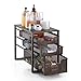 Simple Trending 3-Tier Under Sink Cabinet Organizer with Sliding Storage Drawer, Desktop Organizer for Kitchen Bathroom Office, Stackbale, Bronze
