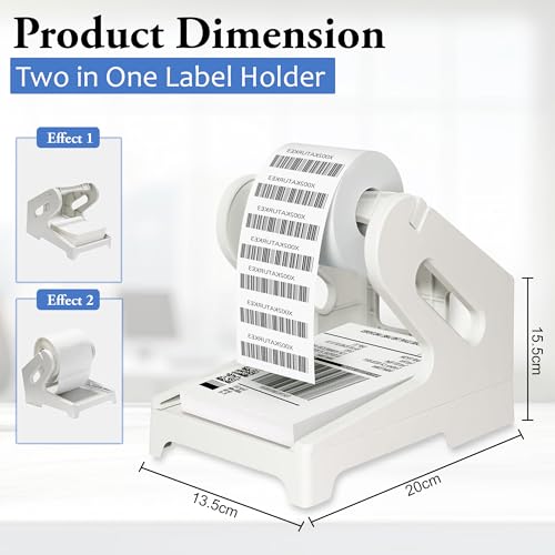 Image of MOREBLUE Thermal Label Roll Universal Holder Stand, Durable External Paper Holder for Office & Retail Printers for Office, Retail & Home Use, Works Perfectly with All Thermal Printers