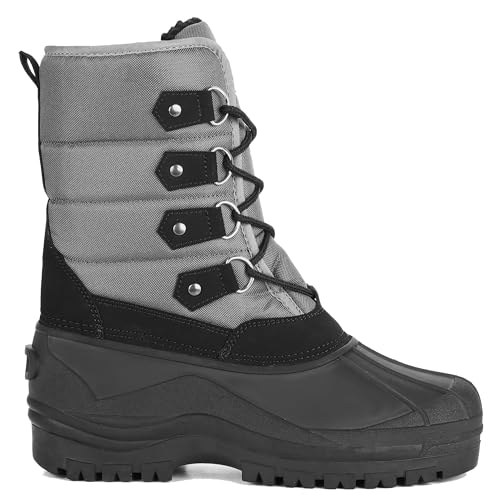 Mens Peak Snow Boot, Waterproof Cold Weather Insulated Boot for Winter, Sizes 9-132