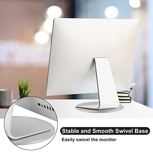Image of 360 Rotation Monitor Swivel Base Computer Screen Monitor Stand | Flat Panel Turntable Rotating Swivel Base for Mac Laptop Potted Plants, Arts Crafts Display Stand
