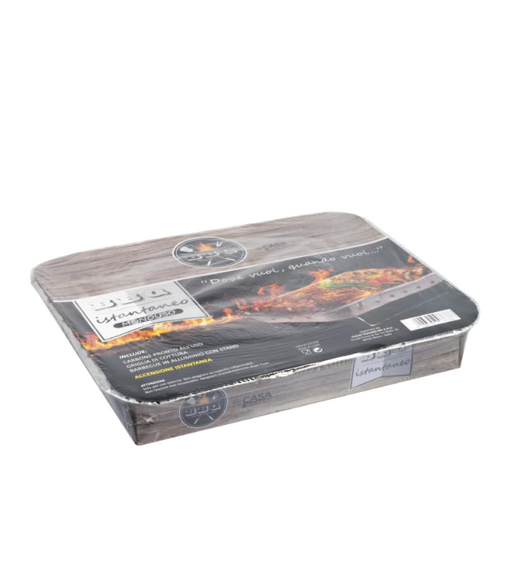 Griglia Monouso per Barbecue in Alluminio, Vassoio per Grigliare, 30 x 24 cm