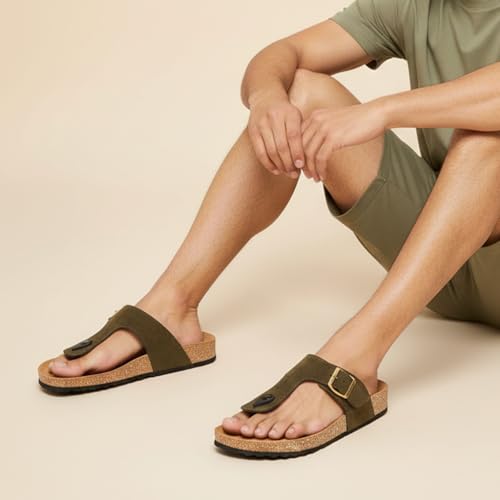 Image of WALKAROO Men's Fashion Sandals with Cushion Sole -WGE53242