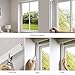 ZSTARR PVC Light Gap Blockers Blackout Light Blockers Side Tracks for Window Shades and Blinds Room Darkening Light Blocking Strips Easy to Install for Home Bedroom Nursery (White, 79