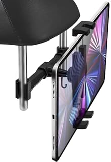 Oilcan Car iPad Holder Back Seat, Car Headrest Tablet Mount Stand for Kids, Between Seats Phone Cradle for iPad Pro 12.9 Air Mini, iPhone, Samsung Tab, Lenovo, Switch etc (4-13 inch)