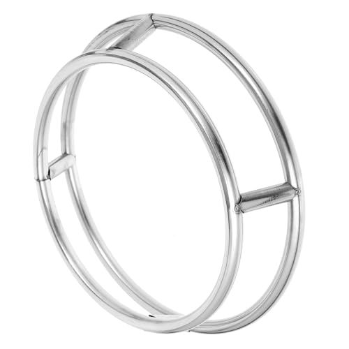 POPETPOP ステンレス製耐熱鍋敷き五徳 小型丸管設計 安定支持 錆びにくい多機能ポットスタンド アウトドアキャンプ用調理器具収納ラック